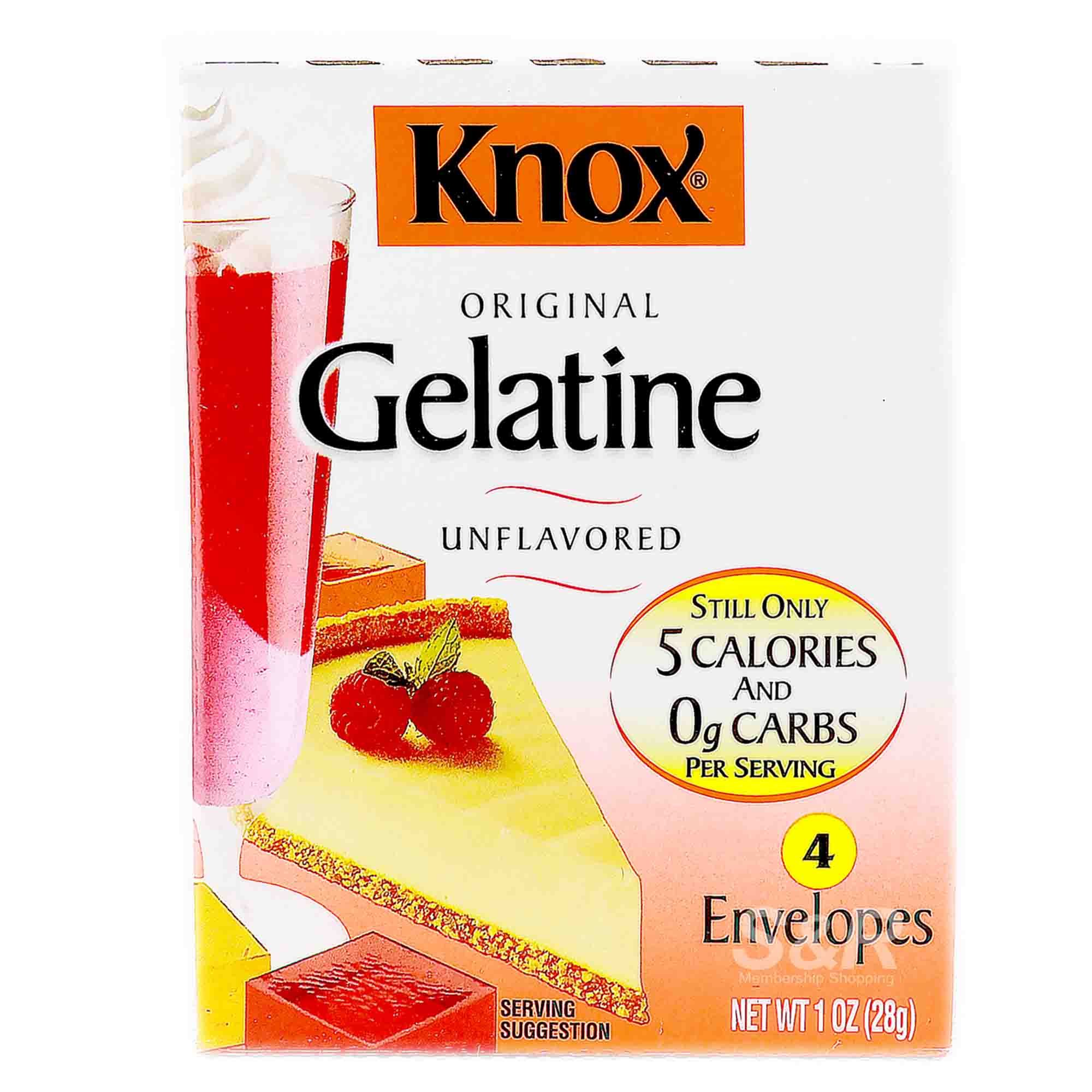Knox Original Unflavored Gelatine Mix 28g Knox Original Unflavored Gelatine Mix 28g